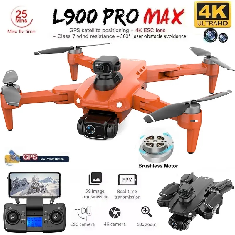 Drone Rc Team City - L900 Pro MAX GPS โดรน 4K