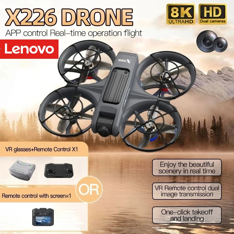 Drone Rc X226 - เลอโนโว X226/X226VR โดรน 8K มืออาชีพรีโมทคอนโทรลเฮลิคอปเตอร์เครื่องบิน RC