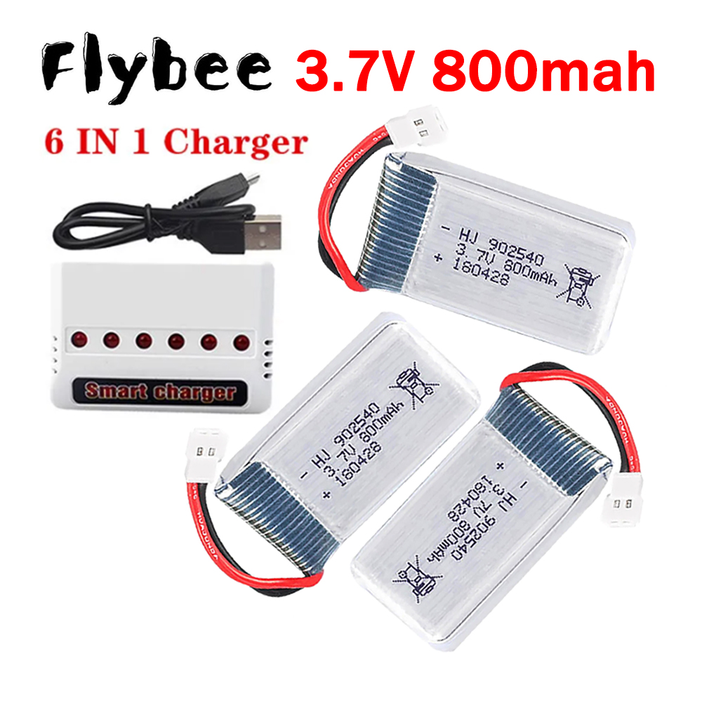 Lipo Battery Charger - MEW 800mAh 3.7V แบตเตอรี่ลิโป+ เครื่องชาร์จ 6-in-1