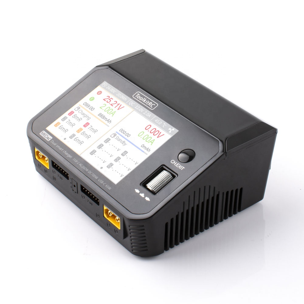 Lipo Battery Charger - เครื่องชาร์จแบตเตอรี่อัจฉริยะ Toolkitrc M6DAC 350W X 2