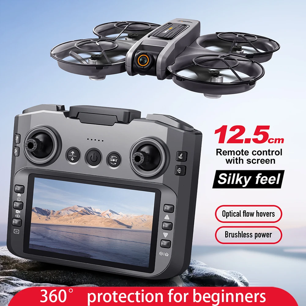 Drone Rc S156 - 2025 ใหม่S156 Droneหน้าจอBrushless Optical Streamตําแหน่งQuadcopterพร้อมกล้องFPV Traverserสามเณรของเล่นเครื่องบิน
