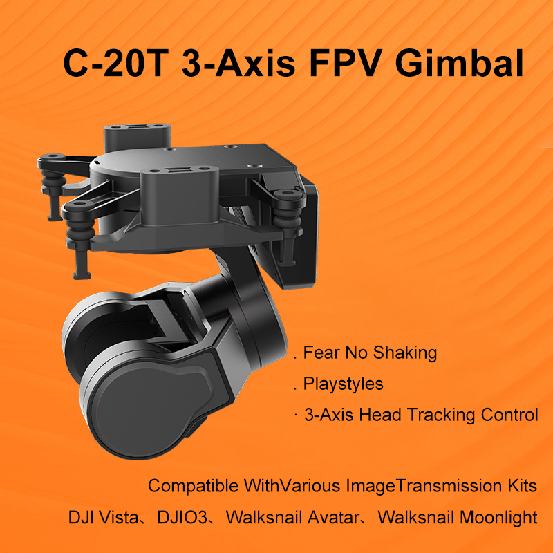 Drone Rc Holder - กิมบอล 3 แกนสำหรับโดรนแข่ง FPV พร้อมระบบ PTZ