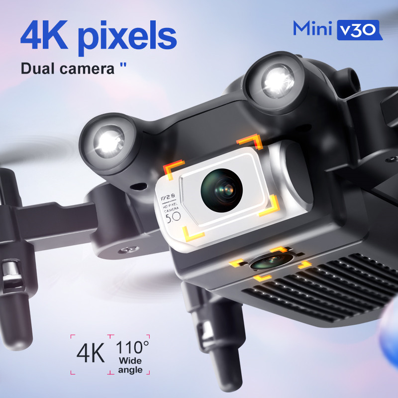 Mini V30 WiFi FPV Drone 4K HD  - Drone Rc Team City บทวิจารณ์และราคา
