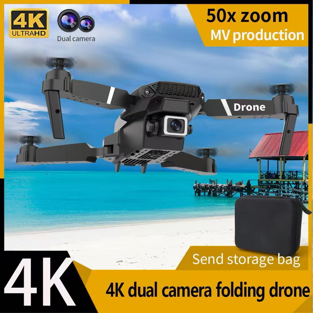 Professional Drone E88 4Kมุมกว - Drone Rc Team City บทวิจารณ์และราคา