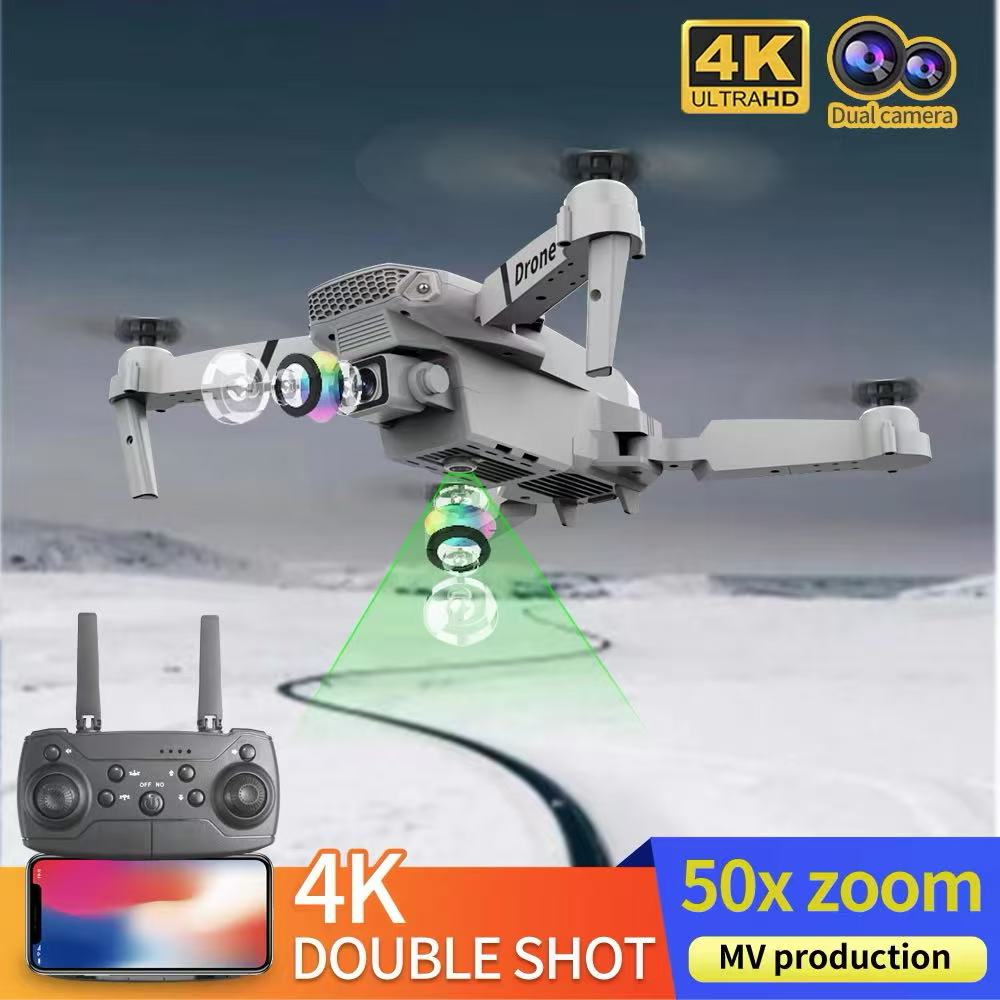 Professional Drone E88 4Kมุมกว - Drone Rc Team City บทวิจารณ์และราคา