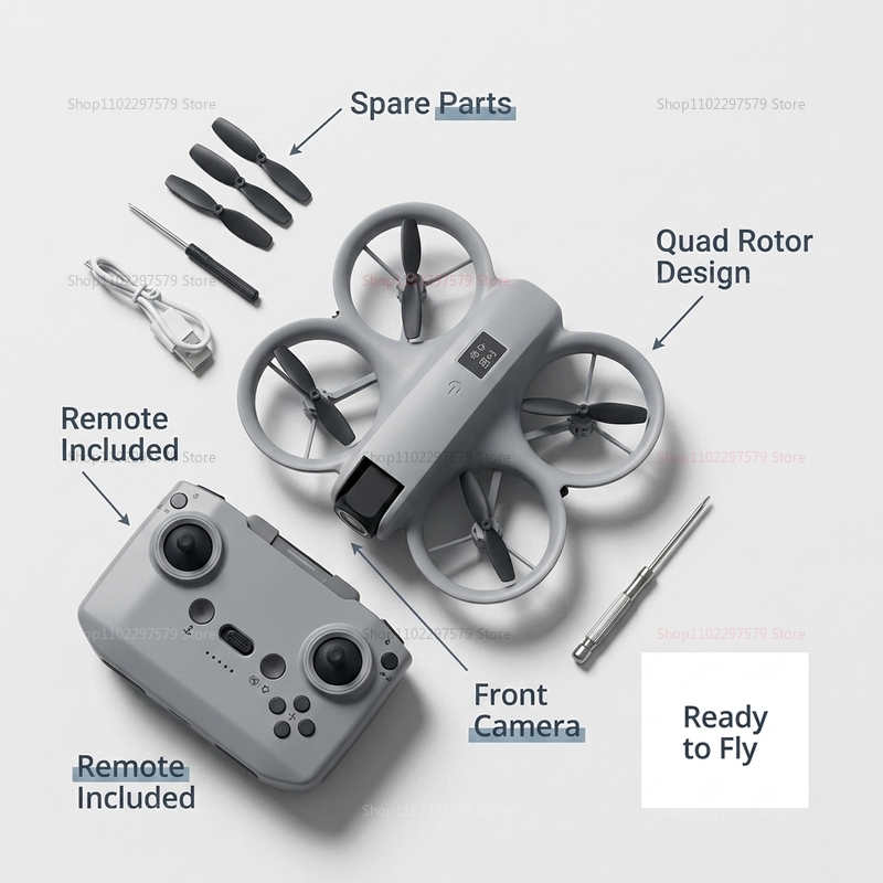 มินิโดรนพร้อมกล้อง 8K HD FPV โ - Drone Kf Rc บทวิจารณ์และราคา