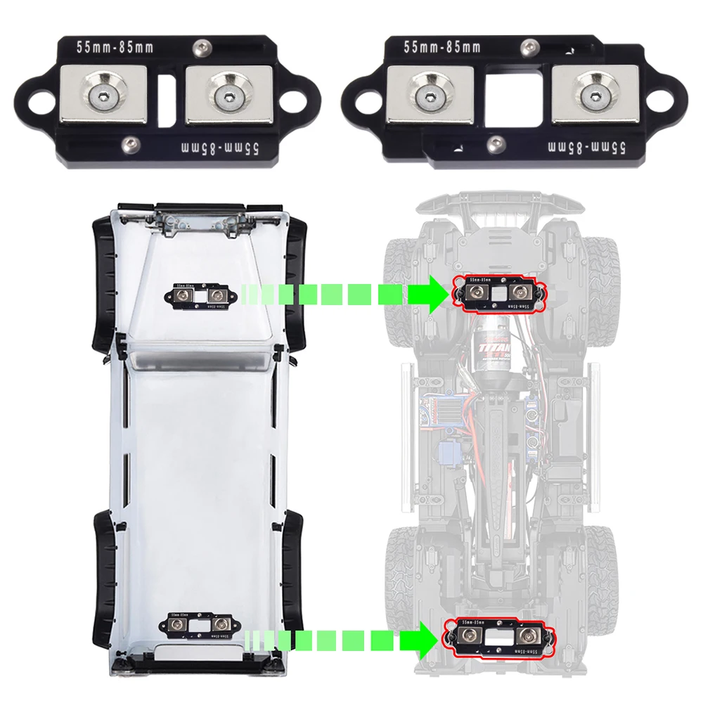 4PCS 55-85 มม.แม่เหล็กโพสต์ที่ - Rc Car Body Shell บทวิจารณ์และราคา