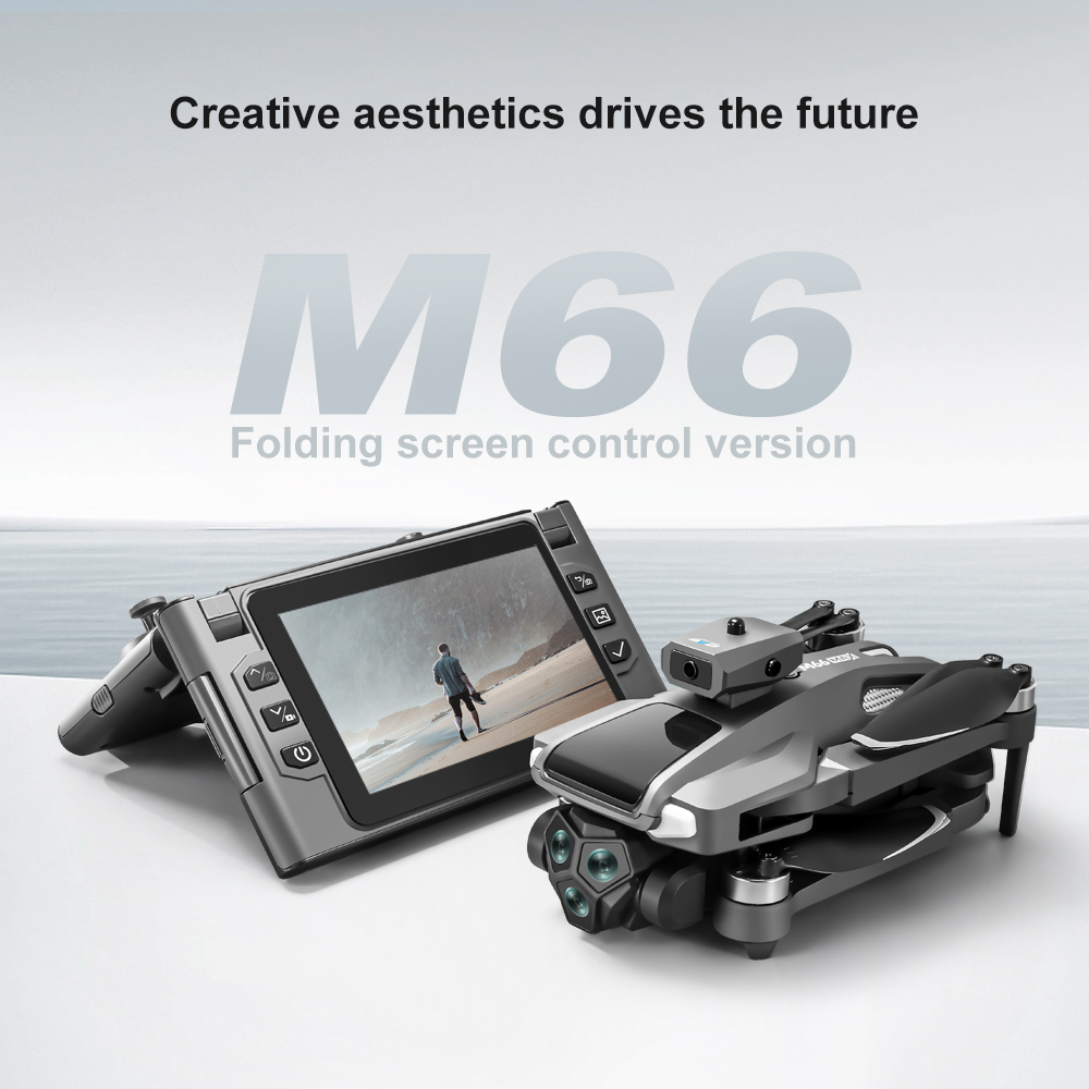 โดรนพับได้ M66 RC พร้อมหน้าจอพ - Drone Kf Rc บทวิจารณ์และราคา